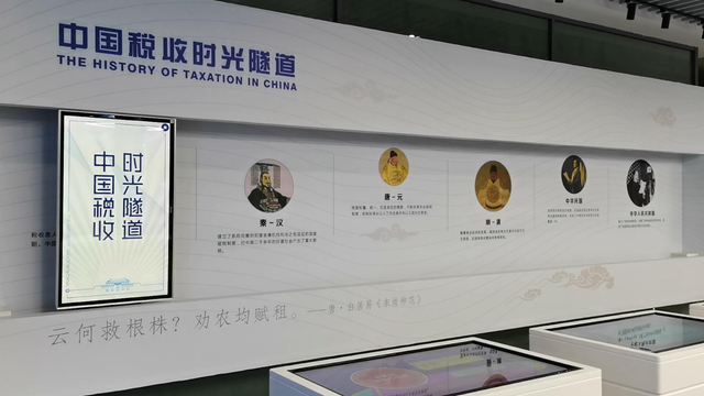 中國稅收時光隧道滑軌屏