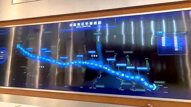 中心城區(qū)空間結(jié)構(gòu)拼接屏展示