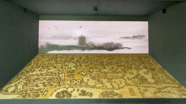 水墨風城市風光沙盤展示