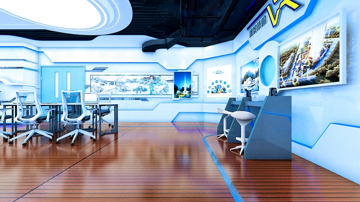 三維展廳設(shè)計中的滑軌、VR