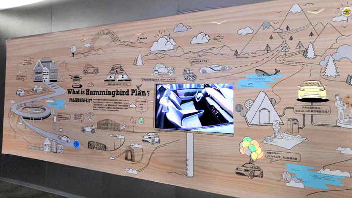 風靡展館的互動墻面投影