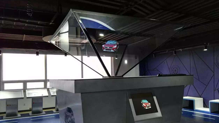 汽車產品全息柜展示效果