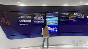 數字展廳引用互動滑軌屏都有哪些好處？
