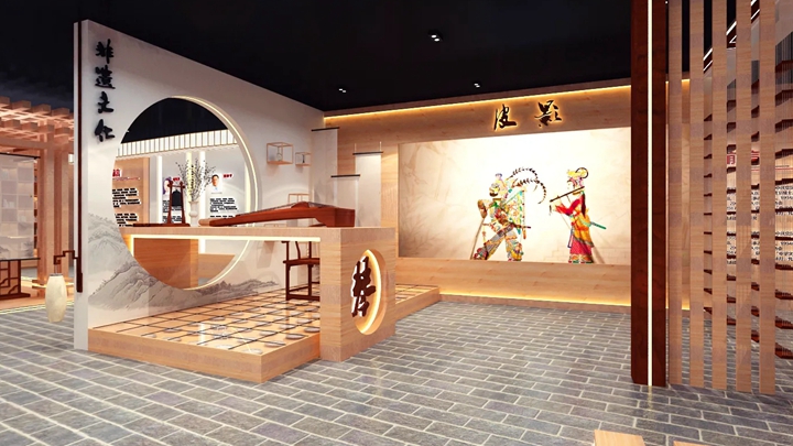 非遺展廳建設中展陳設計展示