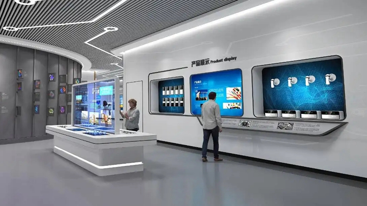 全息投影技術在展廳中使用的效果