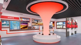 黨建館展廳依托載體展示黨建理念