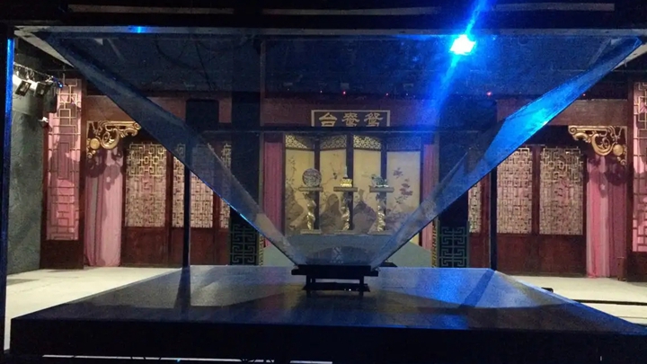 全息投影柜在博物館中的效果