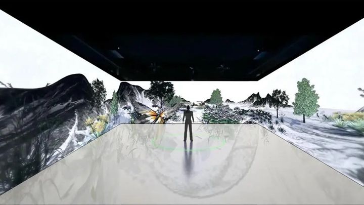 三折幕投影打造沉浸式展廳