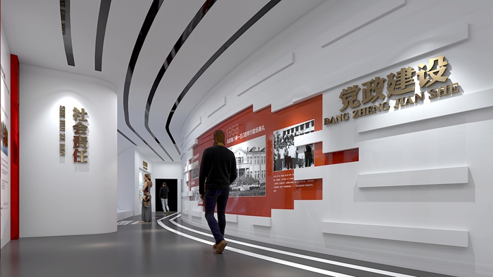 企業建設黨建展廳的多媒體使用效果