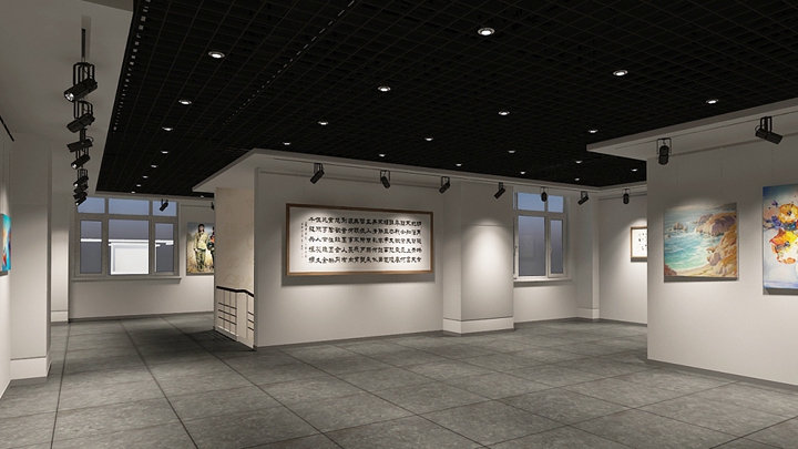 美術文化館的展陳設計效果展示
