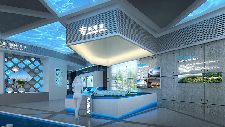 城鄉規劃發展雙屏聯動沙盤展示