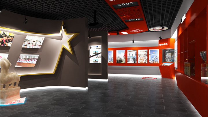 黨建文化數(shù)字展廳設(shè)計(jì)展示效果