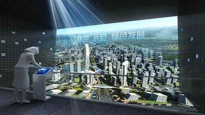 觸摸查詢一體機在電子沙盤中的使用效果