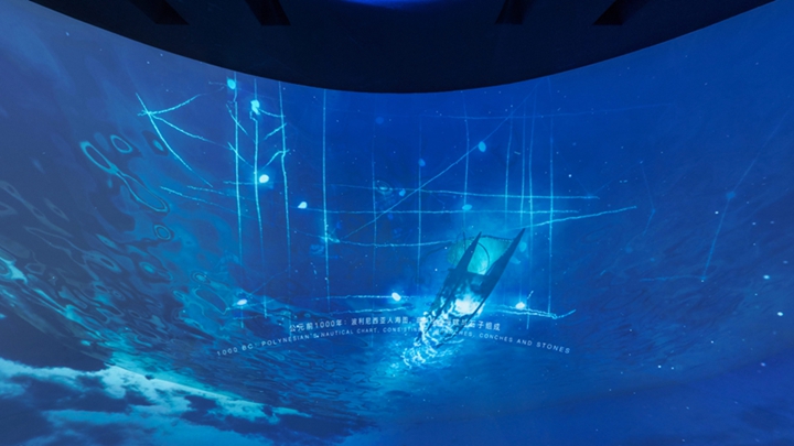 海洋主題的沉浸式投影空間展示