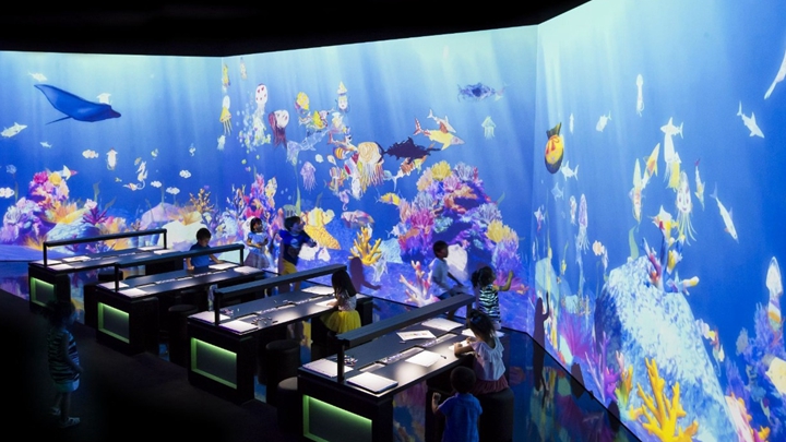 沉浸式餐廳的互動效果