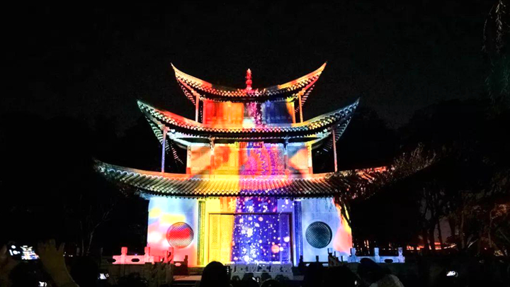 建筑投影在沉浸式夜游中的應用