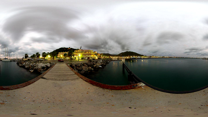 景區中的360度全景