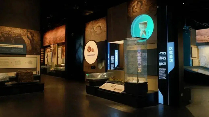 博物館內炊具發展歷程展示效果