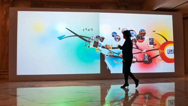 墻面互動多媒體的展示效果