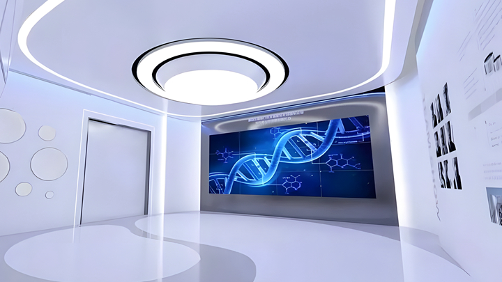 生物基因序列拼接屏應用展示效果