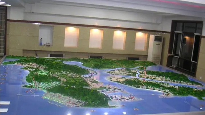 聲光電沙盤在現代展廳中的效果展示