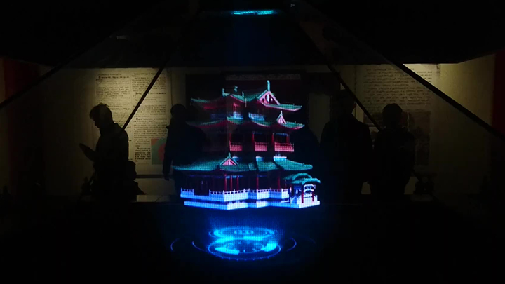 古代建筑數字化全息光影展示效果