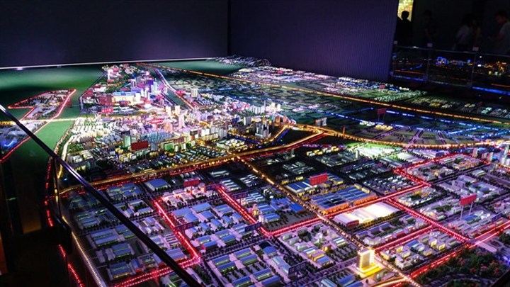 現代化城市沙盤的使用效果展示