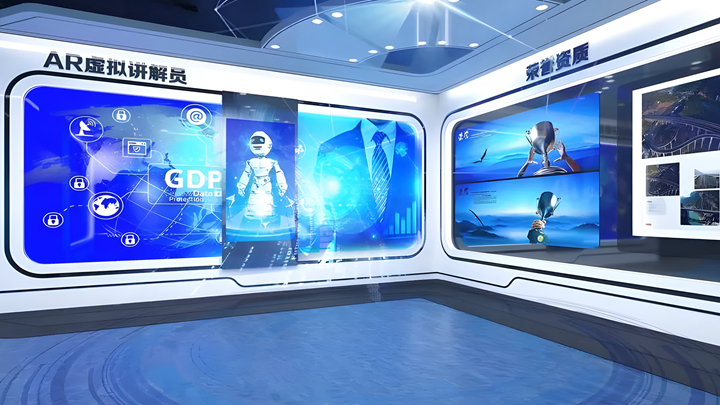 科技展廳虛擬講解員智慧交互分區(qū)