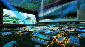 全息投影結合電子沙盤構造視覺盛景
