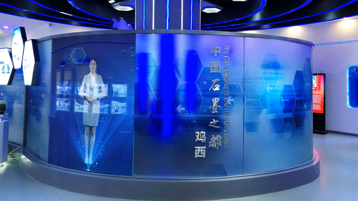 展館中虛擬迎賓應用實拍圖