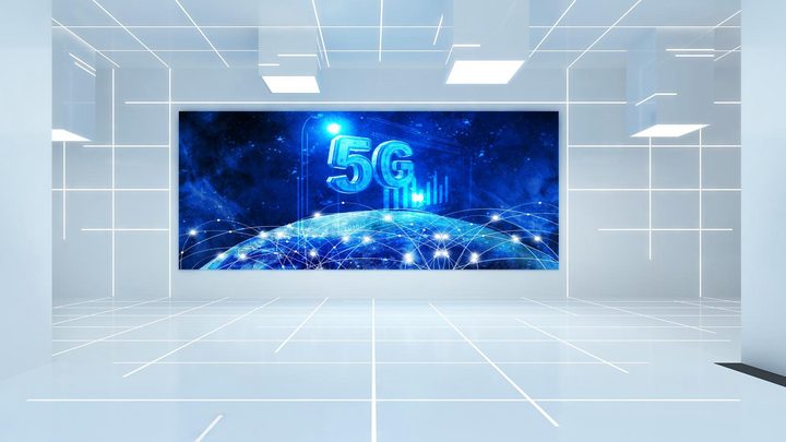 線上展廳中5G主題大屏展示