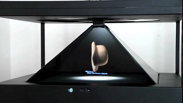 360度全息展示柜近景效果圖