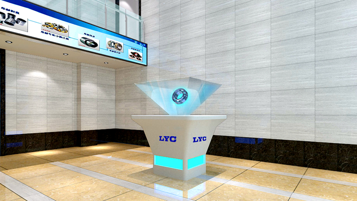 展會中的360度全息展示柜