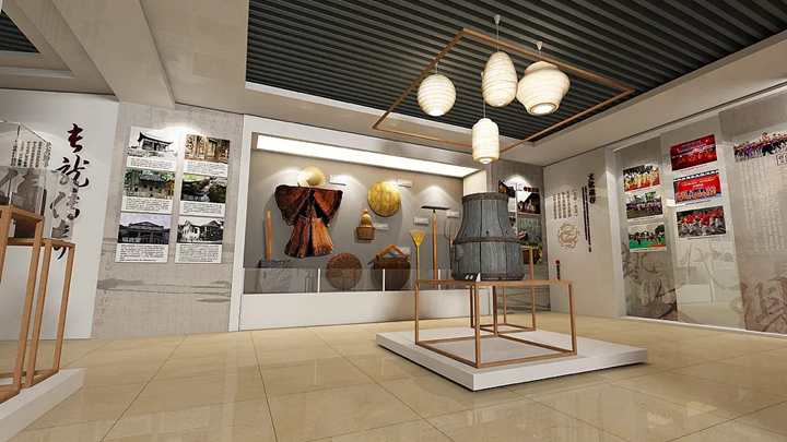 歷史文化展廳設計局部展示圖