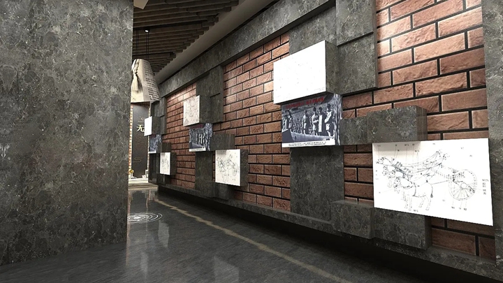 歷史文化展陳在展廳中的設(shè)計效果