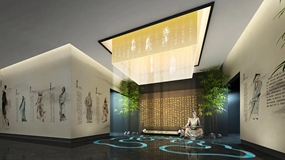 全息紗幕投影為展廳建設渲染氛圍