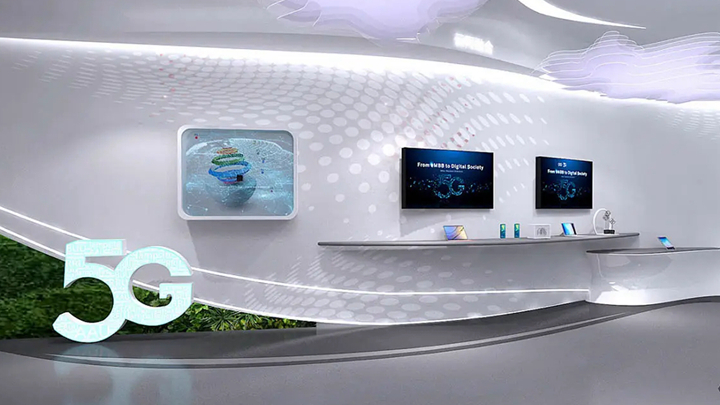 5G顯示觸摸查詢屏展區