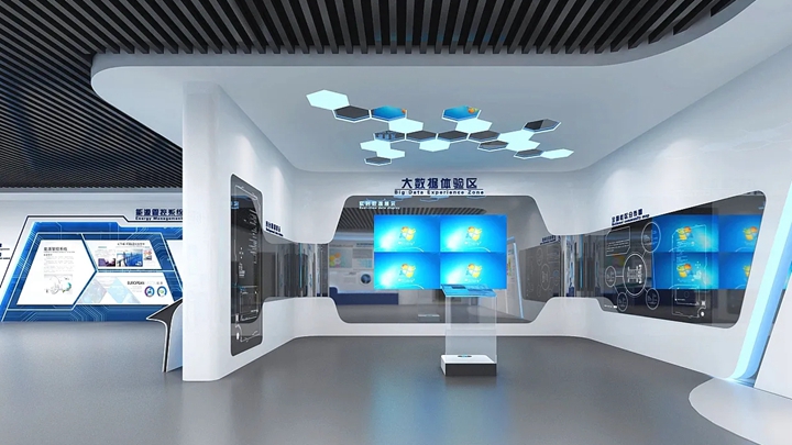大數據可視化在企業展廳中的效果展示