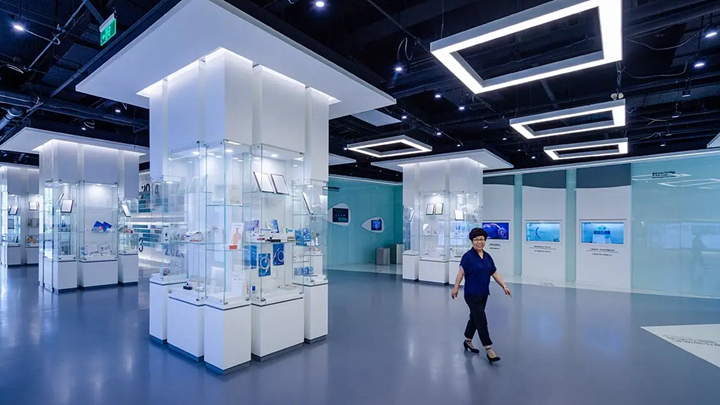生物科技發(fā)展成就觸摸查詢展示區(qū)