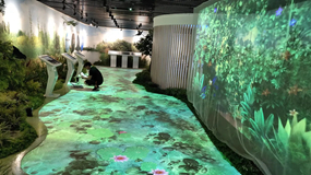 企業展廳制作地面投影互動要花費多少錢？