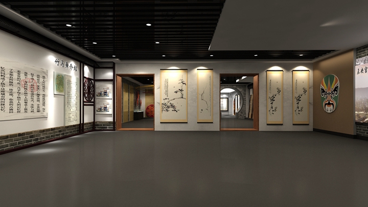 竹馬舞的內(nèi)容在非遺展館中的展示