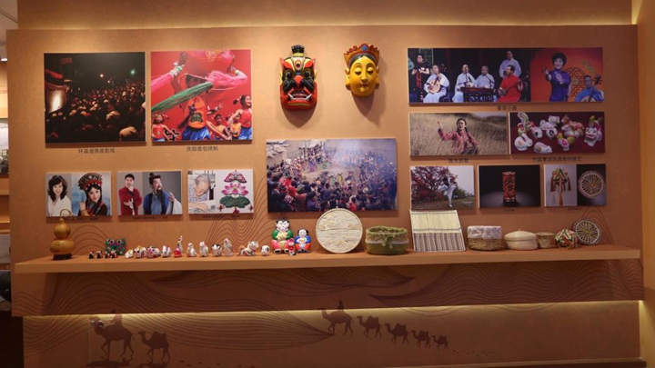 非遺文化在展廳中展示的效果