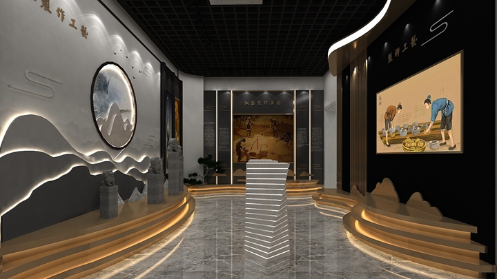 非遺文化體驗館的展陳設計效果展示