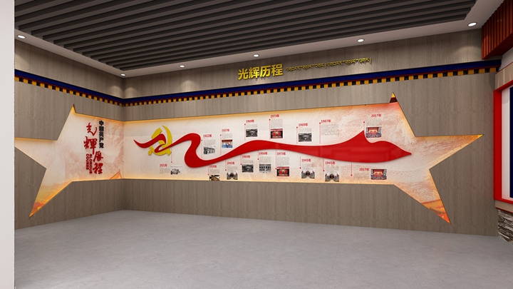 現代化黨建展廳建設的效果展示