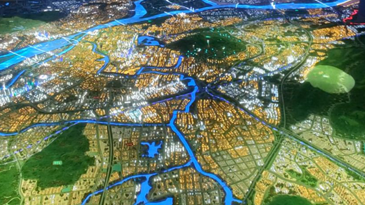 城市規(guī)劃沙盤近景應(yīng)用效果