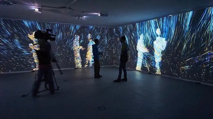 沉浸式投影互動空間的展示效果