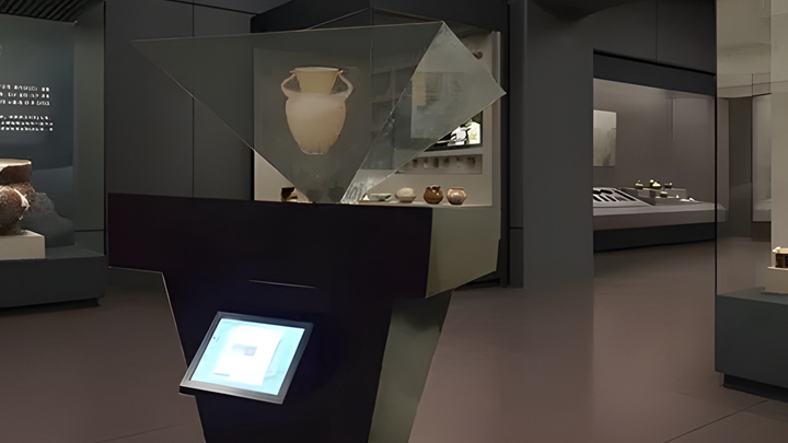 瓷器模型全息展示柜呈現效果