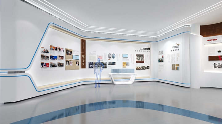 企業展廳設計建設的展陳設計效果